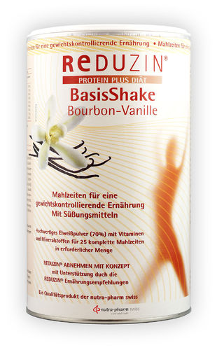 REDUZIN Basiskost Bourbon-Vanille - 450 g Dose - 25 Portionen