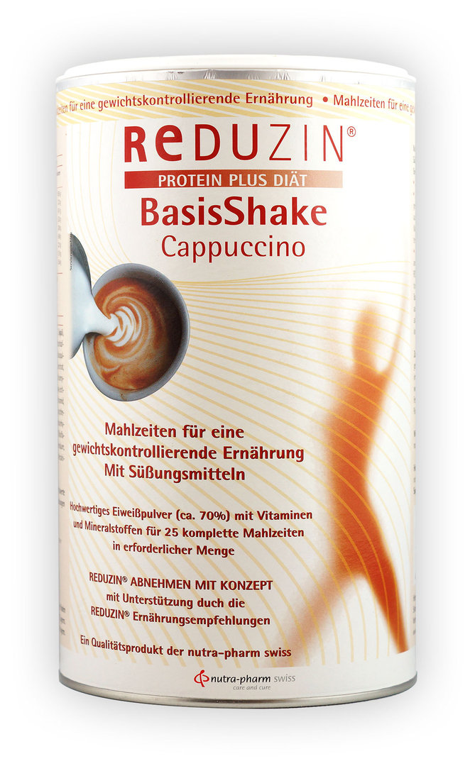 REDUZIN Basiskost Cappuccino - 450 g Dose - 25 Portionen