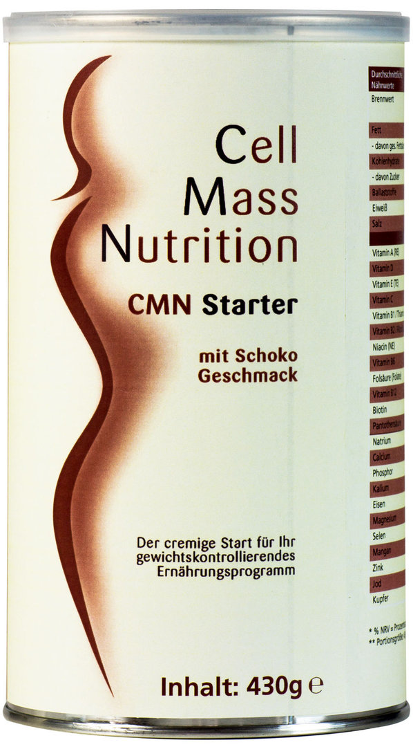 CMN Starter Schoko-Geschmack, - 430 g Dose für 2 Start-Tage
